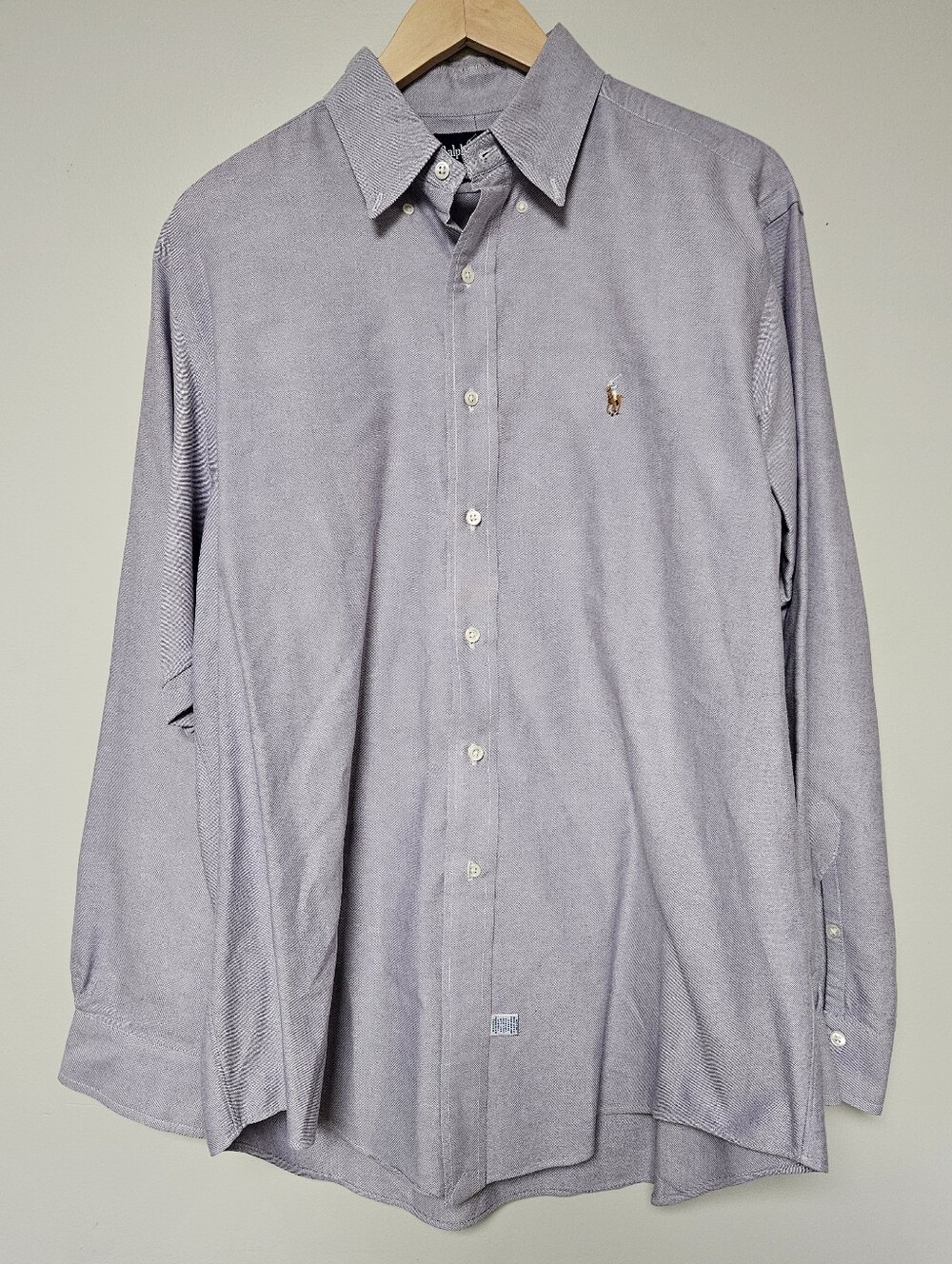 Ralph Lauren Light Purple Grey Button-Down Dress Shirt